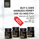 Buy 4 Jars of UMF 15+ MGO 514+